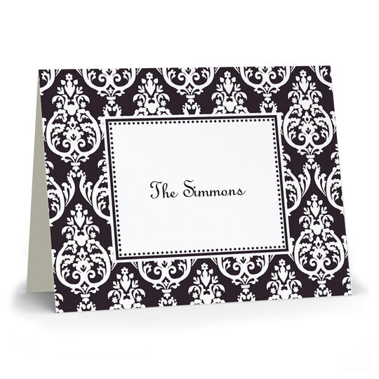 Madison Black Folded Note Cards